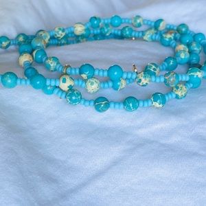 Bear Larim Stone Bracelet Blue
